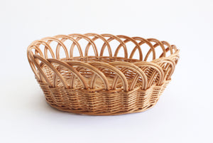 French cottage style wicker kitchen basket