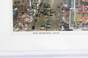 San Fransisco Greeting Card, Vintage Stationary, Note Card