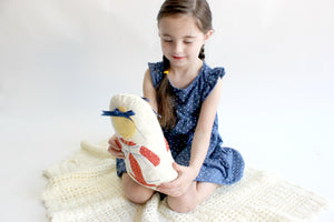 Handmade Doll Pillow, Vintage Children's Toy