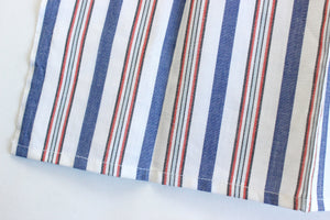 Child's Apron, Vintage Blue & Red Striped Apron