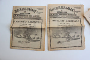 Depression Glass Collectible, Obsession In Depression, Vintage Newsletters