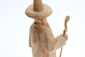 Hand Carved Wooden Figurine, Fine Art Sculpture, Vintage Folk Art