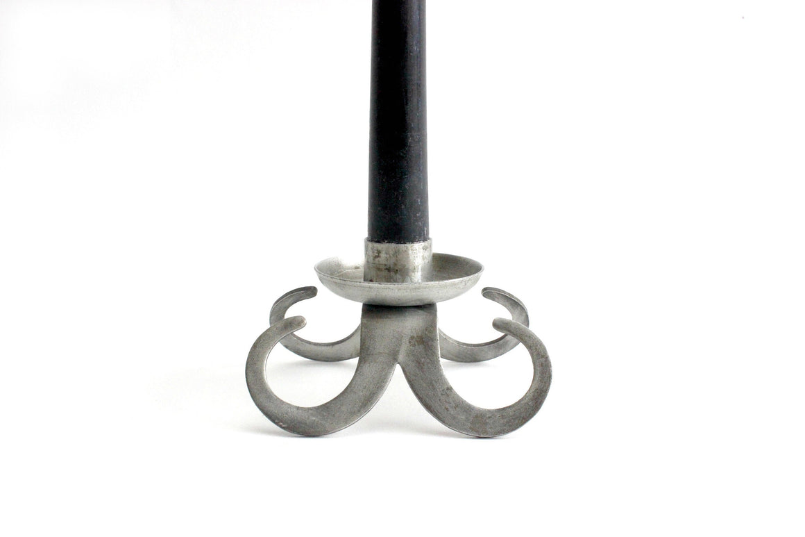 Pewter Candlestick Holder, Made in Sweden