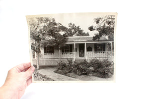 Vintage Black and White Photograph, Original Photo, Pioneer Home of the Mother Colony, Scrapbooking Supply