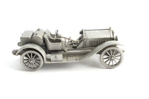 Vintage Pewter Car Figurines, Automobile Collectible Figurines, Boys Room Decor, Stocking Stuffer Idea