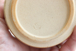 Vintage Japanese Condiment Serving Set, Hand Painted Stoneware, Servingware