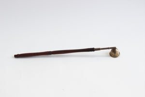Vintage Candle Snuffer, Wood and Brass Candle Snuffer