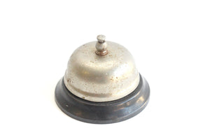 Vintage Metal Desk Bell, Counter Top Bell