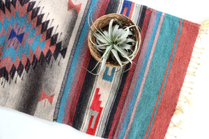 Mexican Area Rug, Small Hand Woven Rug, Bohemian Home Decor