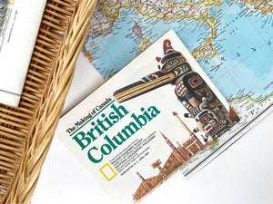 Vintage Poster Map of British Columbia