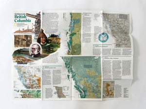 Vintage Poster Map of British Columbia