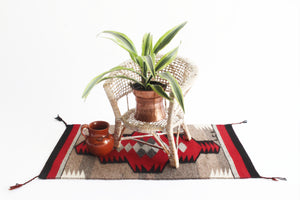 Authentic Navajo Rug, Woven Wall Decor, Table Top Accent