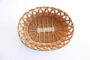 French cottage style wicker kitchen basket
