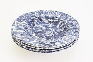 Blue and White Ceramic Bowls, English Blue and White Porcelain