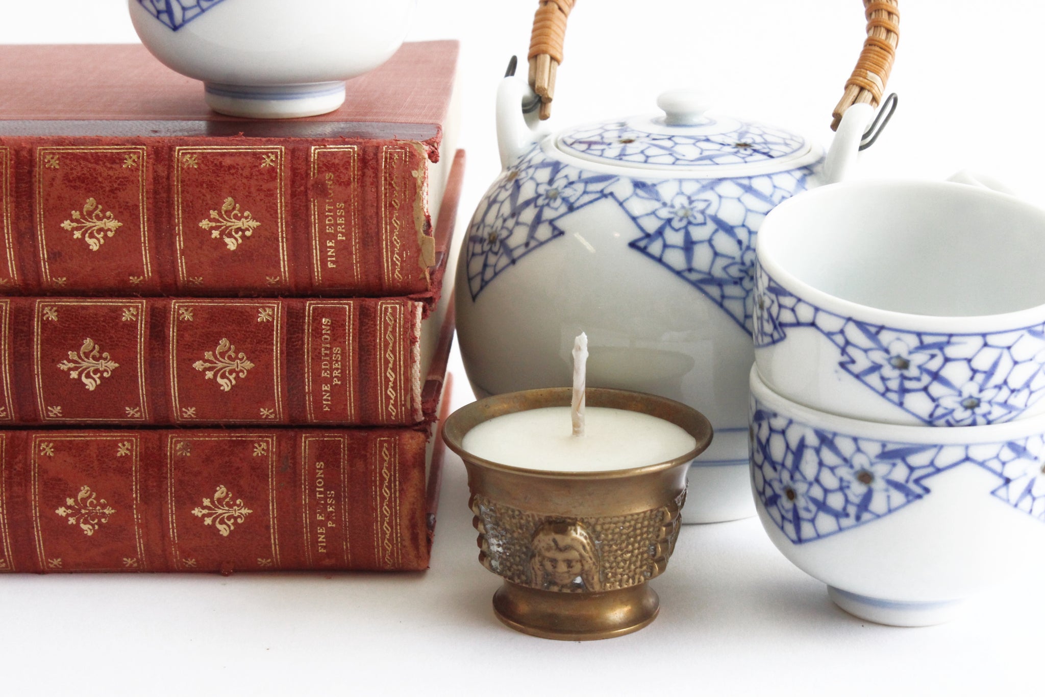 Hand Poured Soy Candle In Solid Brass Container