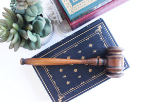 Vintage 1960s Wooden Gavel, Father's Day Gift, Mother's Day Gift, Teacher Gift