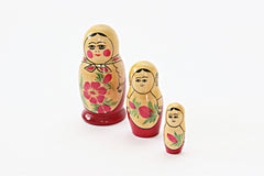 Vintage Russian Nesting Dolls Wooden Stacking Dolls Matryoshka