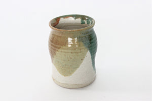 Vintage Stoneware Vase, Bohemian Style Home Decor