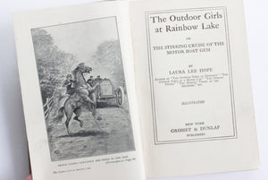 Antique Book, 1913 Edition of The Outdoor Girls at Rainbow Lake by Laura Lee Hope