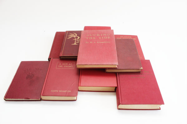Vintage Books/50cm Set 【RED】洋書　古書　アンティーク Vintage Books/50cm Set 【RED】洋書 古書 アンティーク Vintage