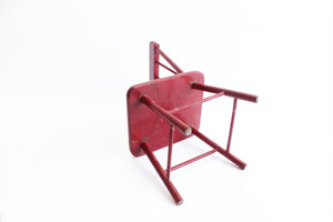 Red Dolls Chair, Vintage Prop, Children's Toy