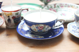Vintage Teacup Candles, Lavender & Rosemary Soy Candles