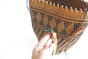 Vintage Woven Handbag, South American Market Bag