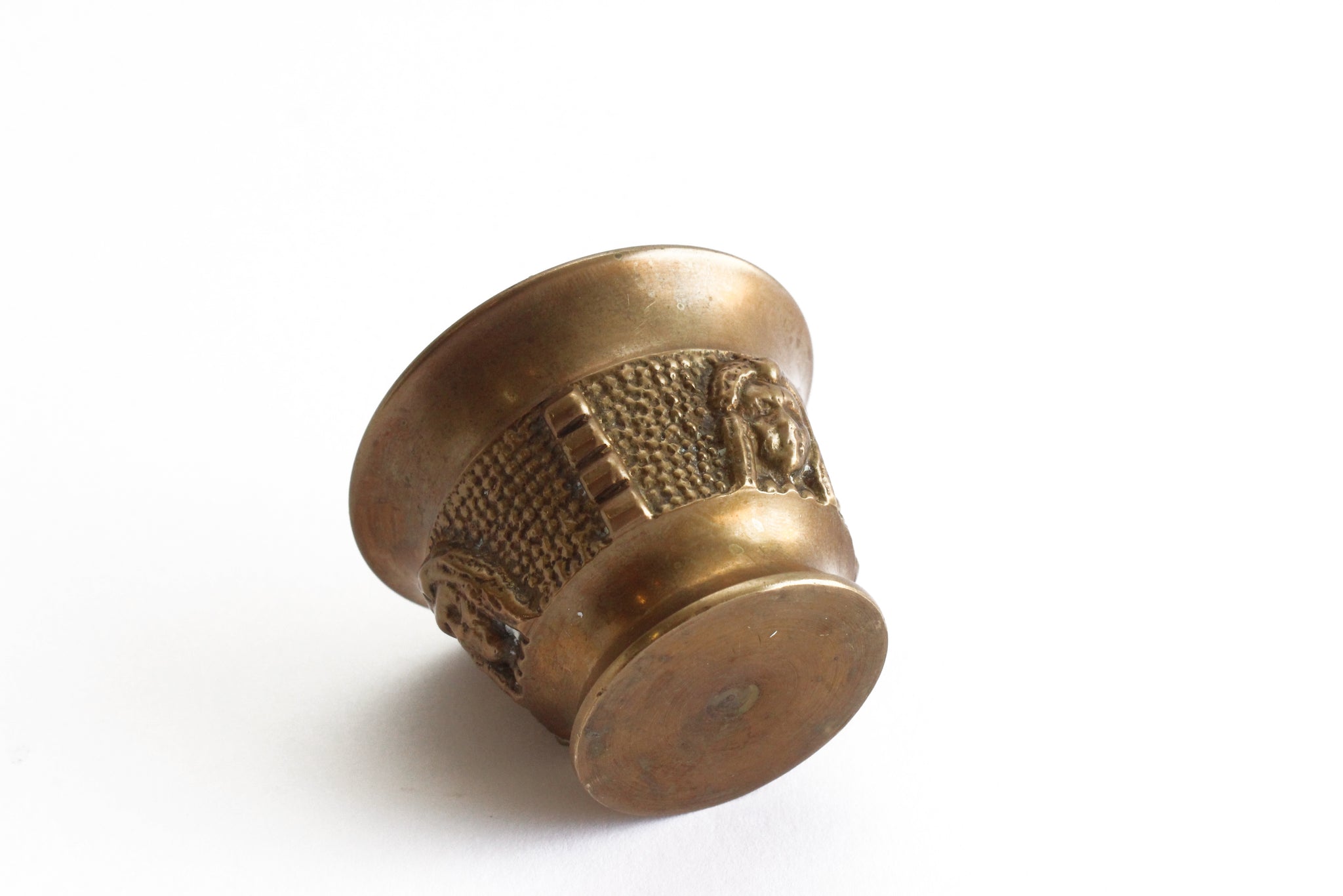 Hand Poured Soy Candle In Solid Brass Container