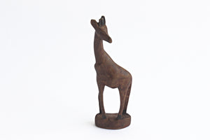 Vintage Carved Wooden Giraffe Figurine, Mid Century Crafts & Decor