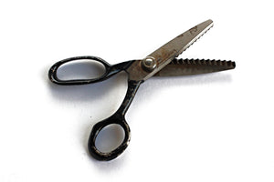 Vintage Jagged Edge Scissors, Crafting Shears