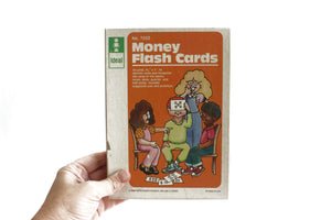 Money Counting Practice Flash Cards, Vintage School Teacher's Supply