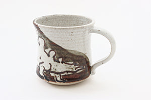 Stoneware Coffee Mug, Unique Vintage Tea Mug, Dinosaur Mug, Gift for Him
